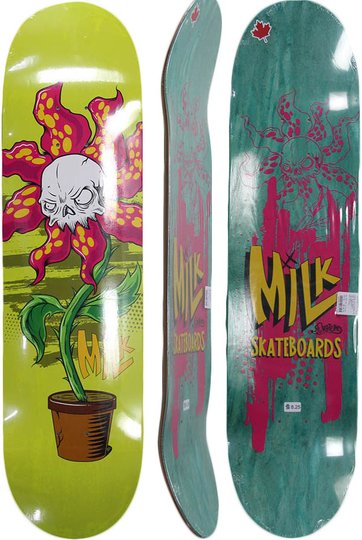 Shape para Skateboard Milk Animal Plant Maple 825 - Verde/Rosa