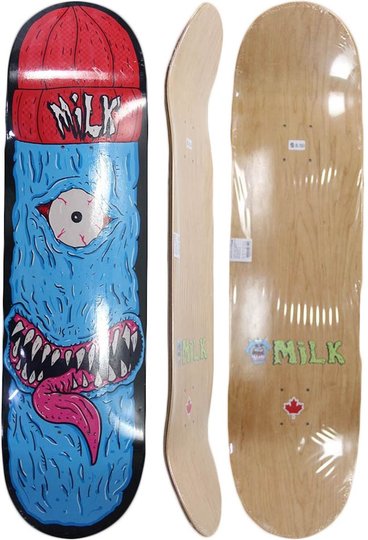 Shape para Skateboard Milk Burrow Animal Maple 850 - Azul/Preto