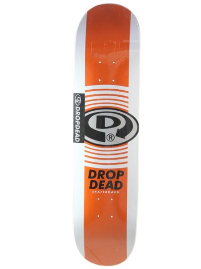 Shape Skateboard Dropdead Circular 7'9 - Branco/Laranja