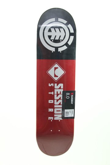 Shape Skateboard Element Colab. Session Store Maple 8,0 - Black/Red