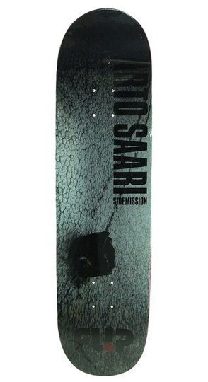 Shape Skateboard Flip Maple Saari Side 8.13 - Branco Mescla Preto