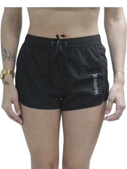 Shorts Feminino Hurley Color Basic - Preto