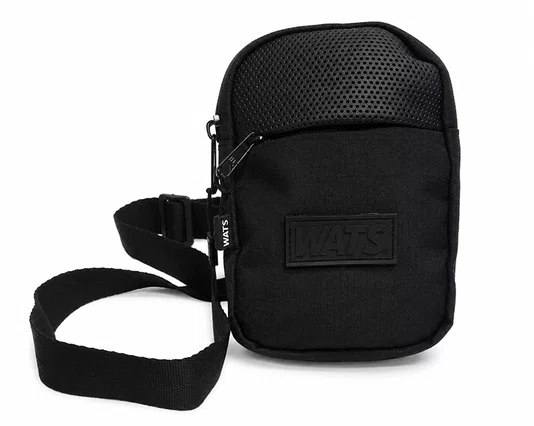Shoulder Bag Wats Pocket AllBlack - Preto