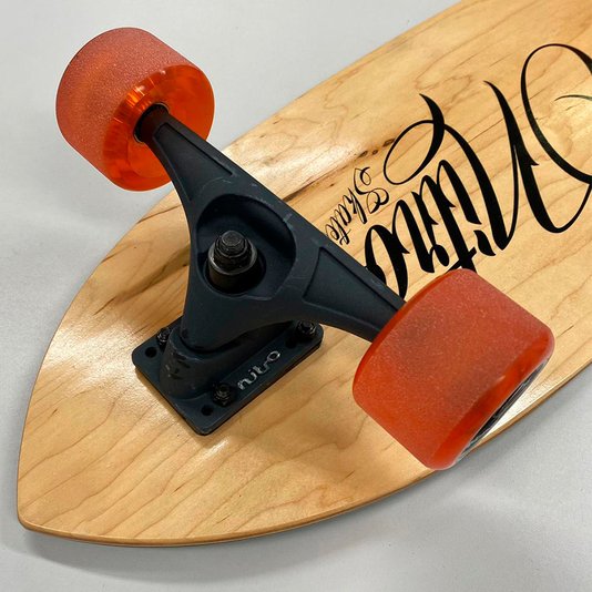 Simulador de Surf Nitro SK8 Carlos Burble e Bambu 31" X 10" - Madeira