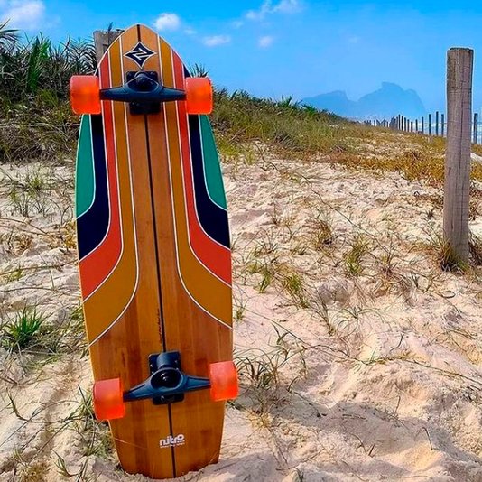 Simulador de Surf Nitro SK8 Rainbow Surf 34" 10" - Madeira