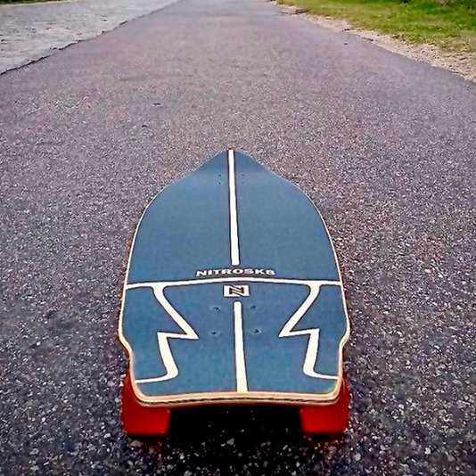 Simulador de Surf Nitro SK8 Rainbow Surf 34" 10" - Madeira