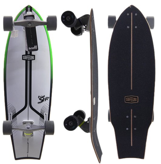 Simulador De Surf Surfeeling Snap New - Branco/Verde/Preto