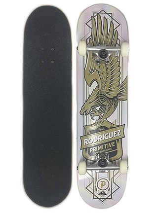 Skate Montado Amador Primitive Importado - Branco