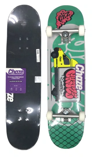 Skate Montado Chaze Iniciante Bomb Truck - Verde