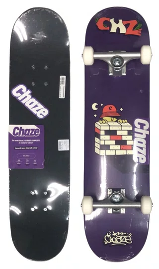 Skate Montado Chaze Iniciante Night Crew - Roxo