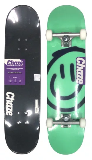 Skate Montado Chaze Iniciante Smile - Verde