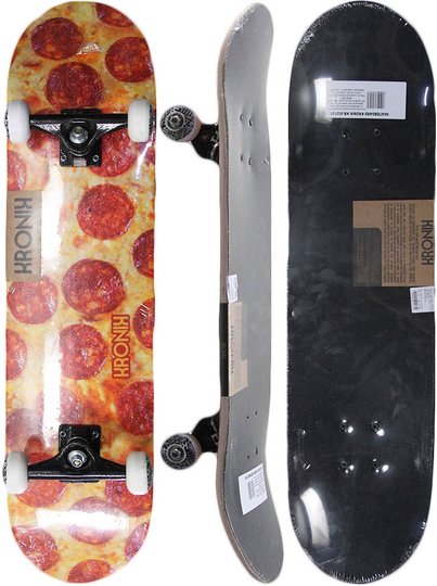 Skate Montado Kronik Iniciante Model Pizza - Sortida