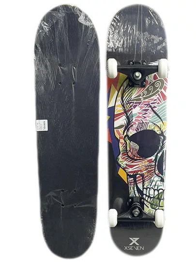 Skate Montado Mentex  Mexico Iniciante 8.0 - Preto