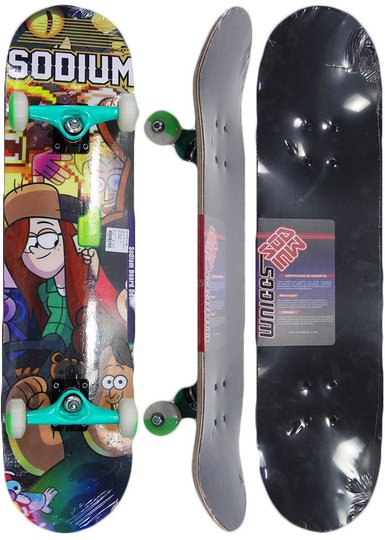 Skate Montado Sodium Gravity Falls - Sortida/Turquesa