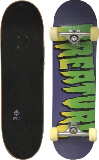 Skate PRO Personalizado com Shape Creature 8.5 - Roxo/Verde