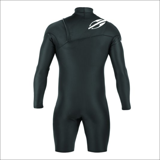 Sleeve Mormaii Short John M/L Chest Zip 2MM Ultra - Preto/Branco