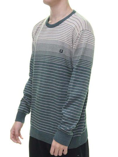 Suéter Masculino Juicy Especial 03 Manga Longa Fechado - Verde/Bege