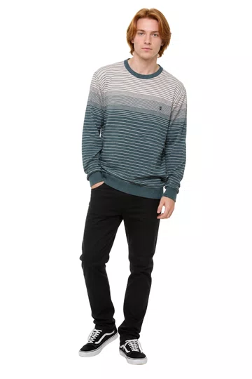 Suéter Masculino Juicy Especial 03 Manga Longa Fechado - Verde/Bege