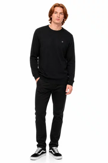 Suéter Masculino Kingston Basic - Preto