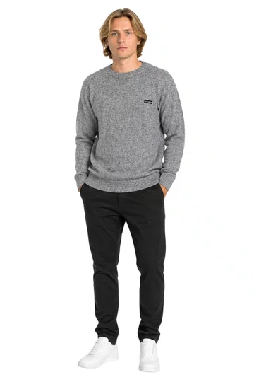 Suéter Masculino Quiksilver Tricot Surf - Cinza Mesclado
