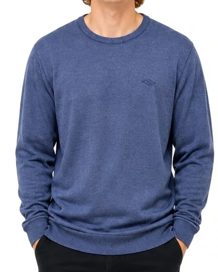 Suéter Masculino Rip Curl Diamond Manga Curta Estampada - Marinho