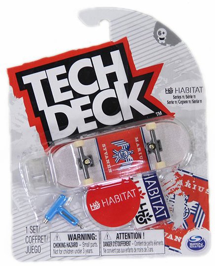 Tech Deck Habitat Hawk - Branco/Vermelho