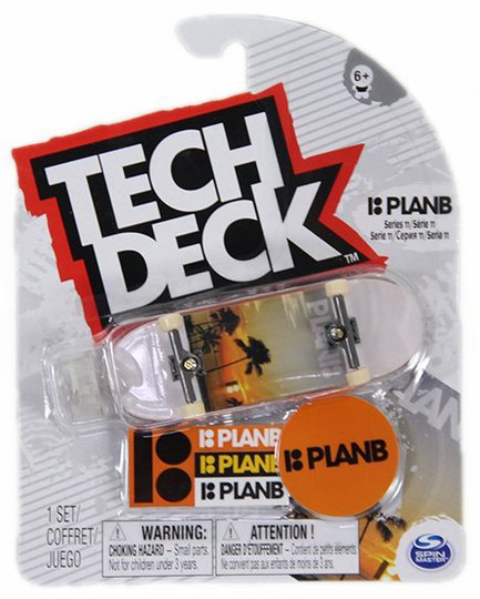 Tech Deck PlanB - Branco/Laranja