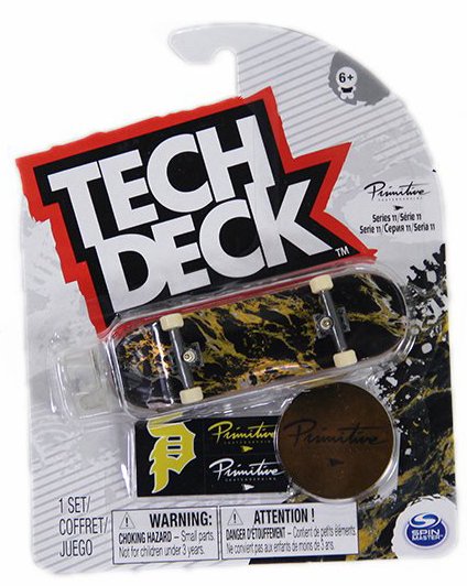 Tech Deck Primitive Gold Black - Preto/Dourado 