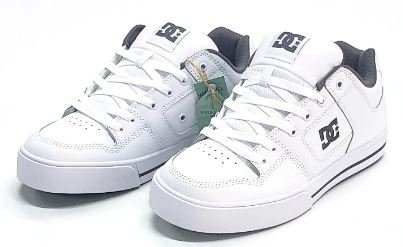 Tênis Masculino DC Shoe Pure Importado - White/Battleshipe