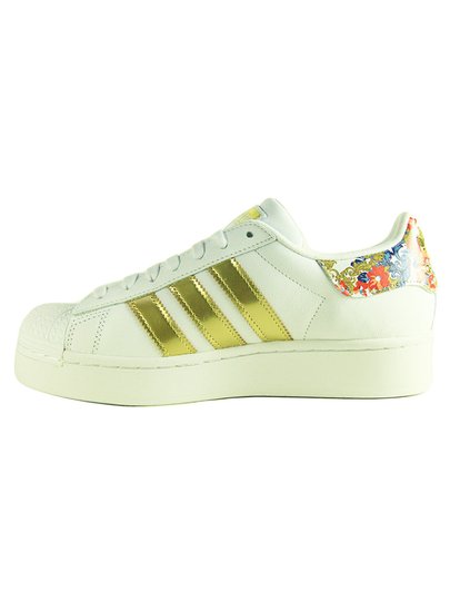 Tênis Feminino Adidas Superstar Bold W - Branco/Dourado