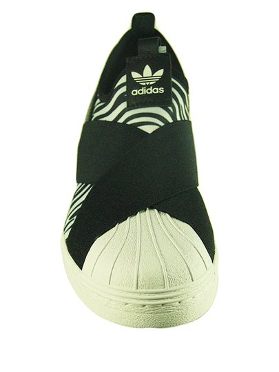 Tênis Feminino Adidas Superstar Slip On W - Preto/Branco