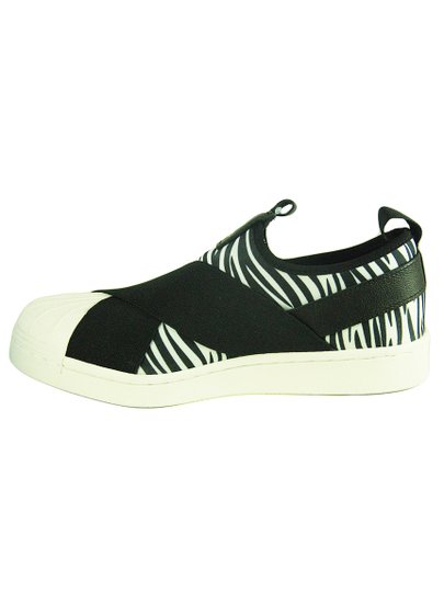 Tênis Feminino Adidas Superstar Slip On W - Preto/Branco