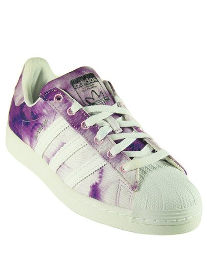 Tênis Feminino Adidas Superstar W - Branco/Roxo