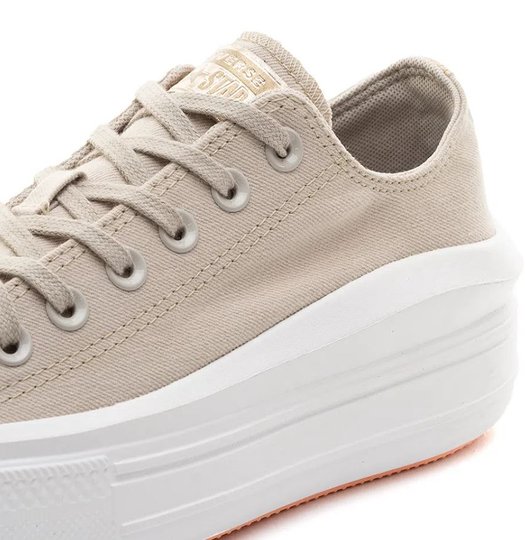 Tênis Feminino Converse Chuck Taylor All Star Move - Bege Claro