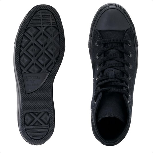 Tênis Feminino Converse High Chuck Taylor All Star Monochrome - Preto