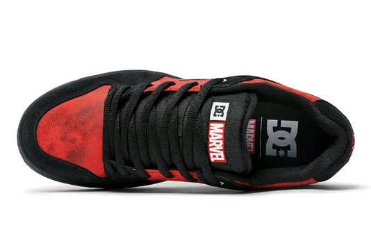Tênis Feminino DC Manteca Marvel - Black/Red