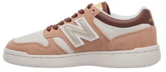 Tênis Feminino New Balance 480L - Bege Claro/Gold