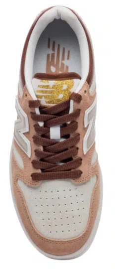 Tênis Feminino New Balance 480L - Bege Claro/Gold