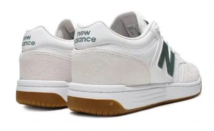 Tênis Feminino New Balance 480L - Branco/Verde Militar/Cinza