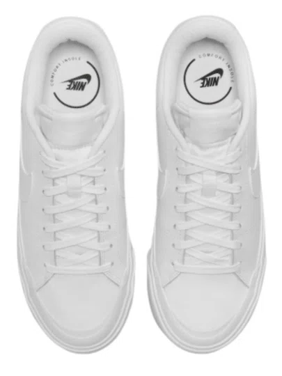 Tênis Feminino Nike Court Legacy Lift - White/White