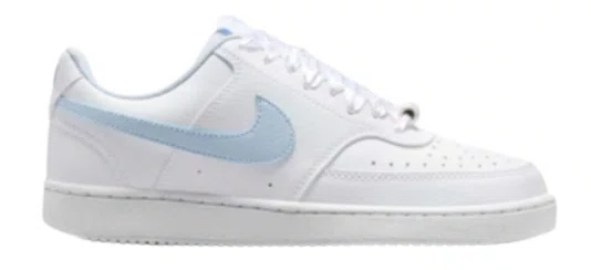 Tênis Feminino Nike Court Vision Lo - White/Hydrogen Blue