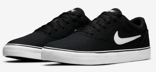 Tênis Nike Feminino SB Chron 2 Canvas CNVS - Black White