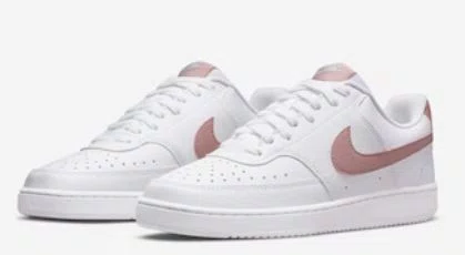 Tênis Feminino Nike Sb Court Vision Lo - White/Pink Oxford