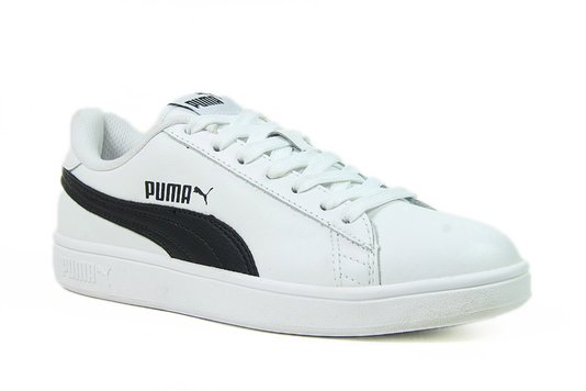 Tênis Feminino Puma Smash V2 - White/Black