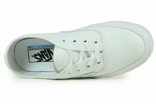 Tênis Feminino Vans Authentic Lite Classic Tumble Cabedal em Couro - True White