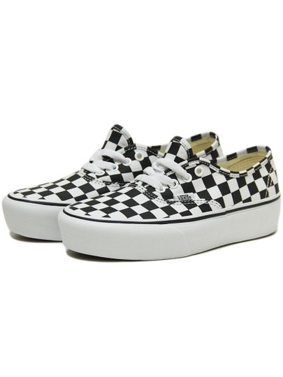 Tênis Feminino Vans Authentic Platform - Checkerboard/True White