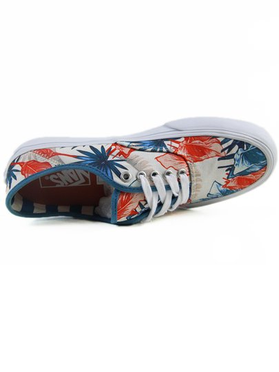 Tênis Feminino Vans Authentic (Sapphire Carnelian) - Rio Blue/White