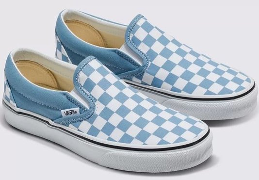 Tênis Feminino Vans Classic Slip-On Checkerboard - Color Theory Dusty Blue