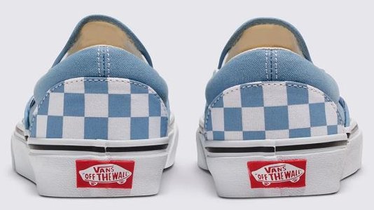 Tênis Feminino Vans Classic Slip-On Checkerboard - Color Theory Dusty Blue