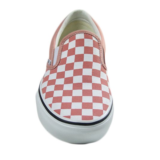 Tênis Feminino Vans Classic Slip-ON - (Checkerboard) Rose Dawn/True White